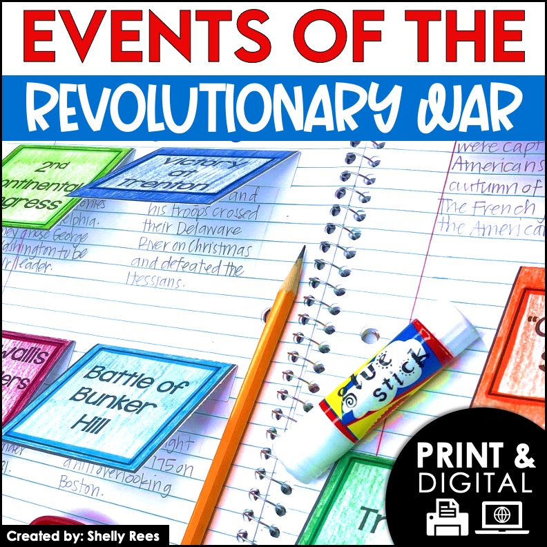 American Revolution Printable Activities and Worksheets