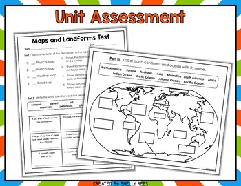 maps continents and oceans landforms map skills worksheets appletastic learning