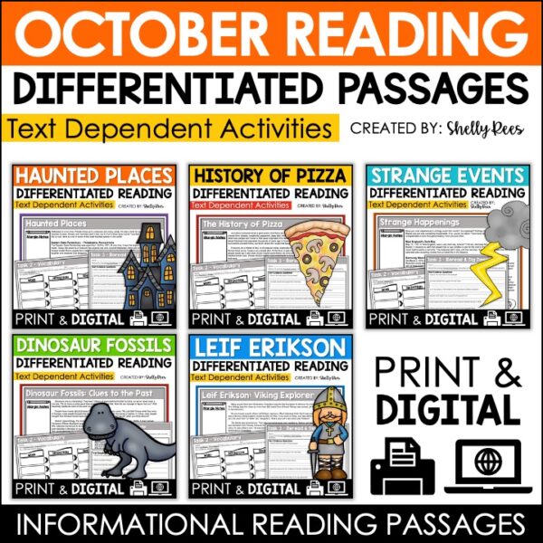 October Reading Passages