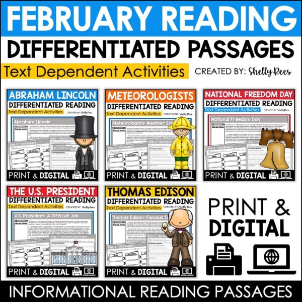 February Reading Passages