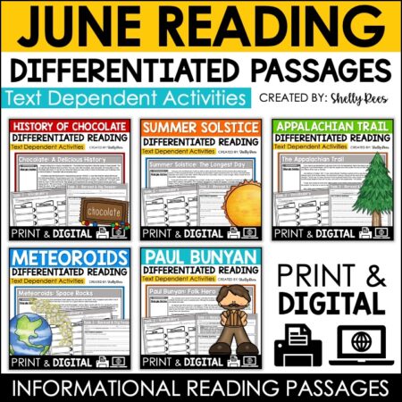 June Reading Comprehension Passages
