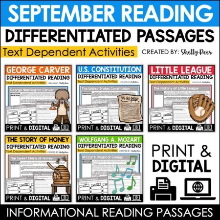September Reading Passages