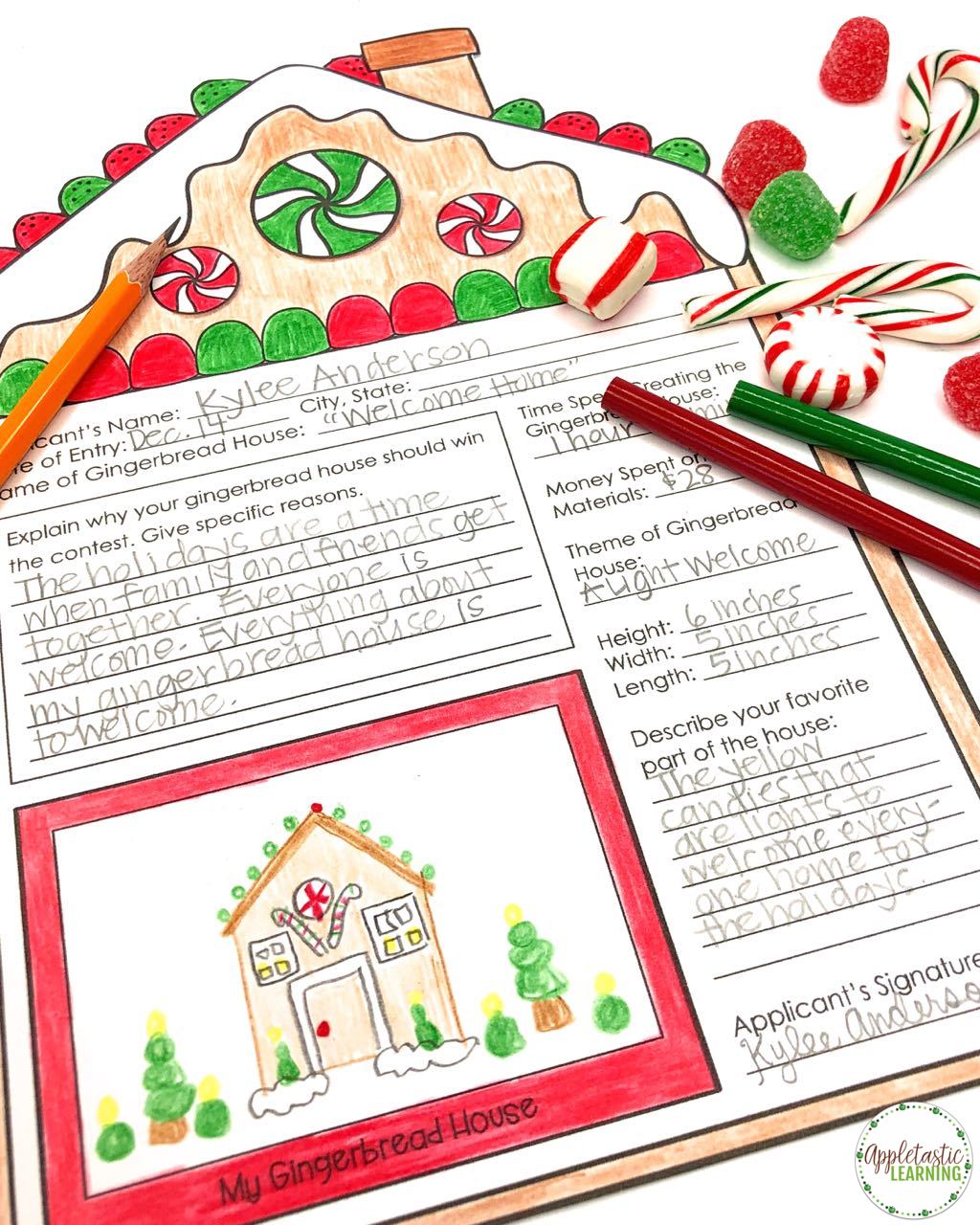 Christmas Writing Prompts With A Gingerbread PBL Twist Appletastic 