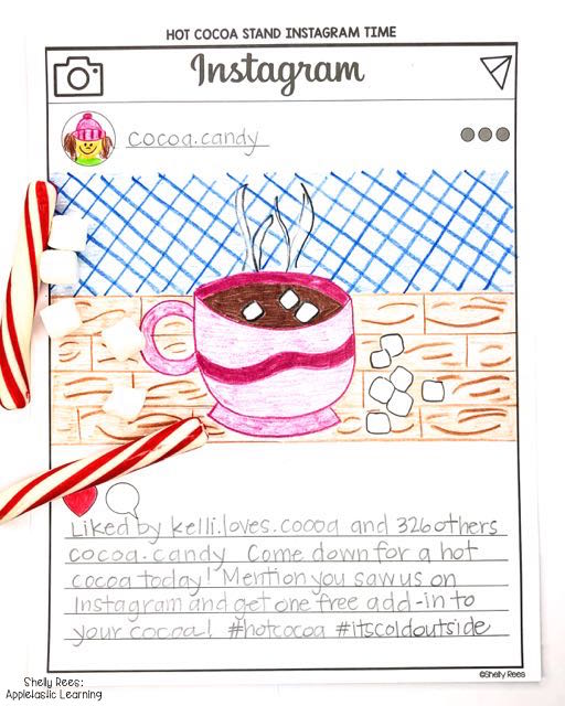 Winter Project-Based Learning for math and reading for 4th, 5th, and 6th grades has never been more fun and engaging! Use the Create a Hot Cocoa Stand PBL unit to make January math more creative. Teachers and students love this winter activities unit! #pbl #projectbasedlearning #5thgrade #4thgrade #wintermath