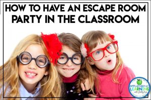 create a classroom escape room party