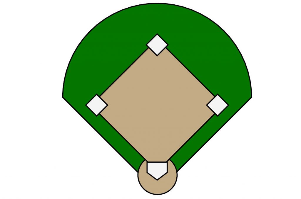 sample baseball field for game board