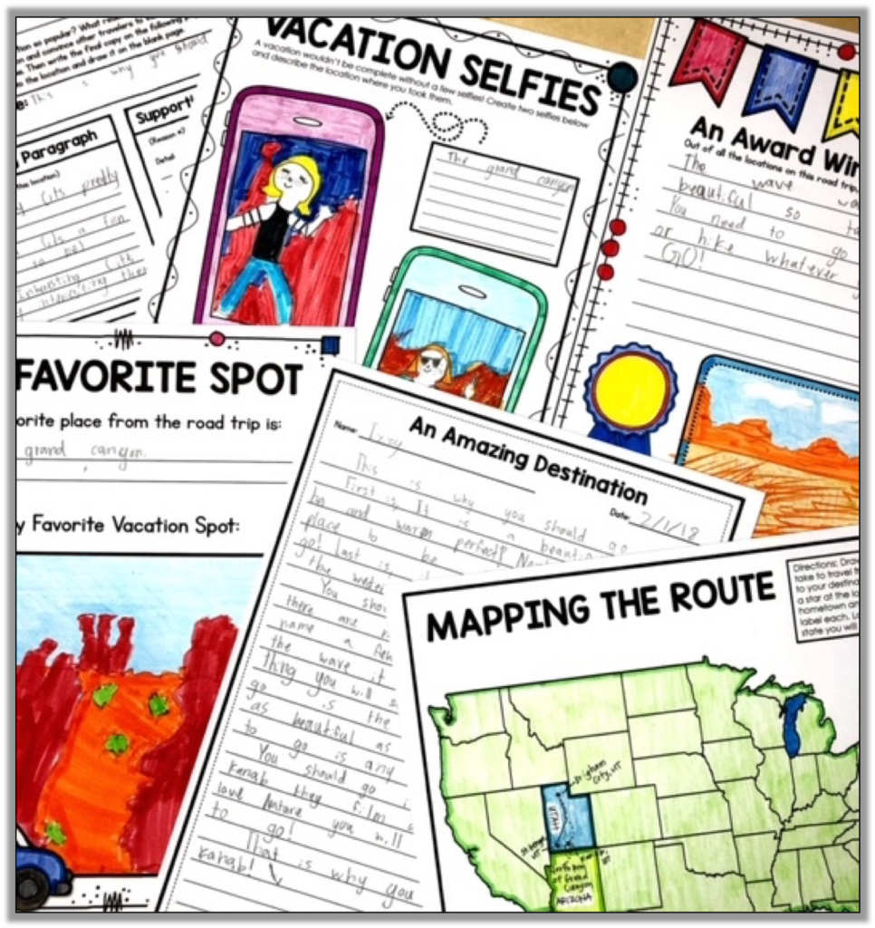 plan a road trip pbl project for middle school and elementary school