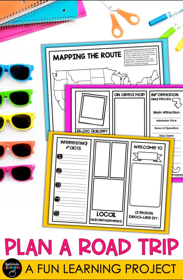Project Based Learning Idea: Plan a Road Trip - Appletastic Learning