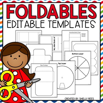 Foldable Templates Editable Foldables Mini Book Envelope Flaps More Appletastic Learning