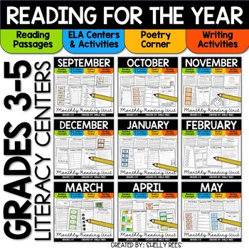 upper elementary reading centers for the entire year