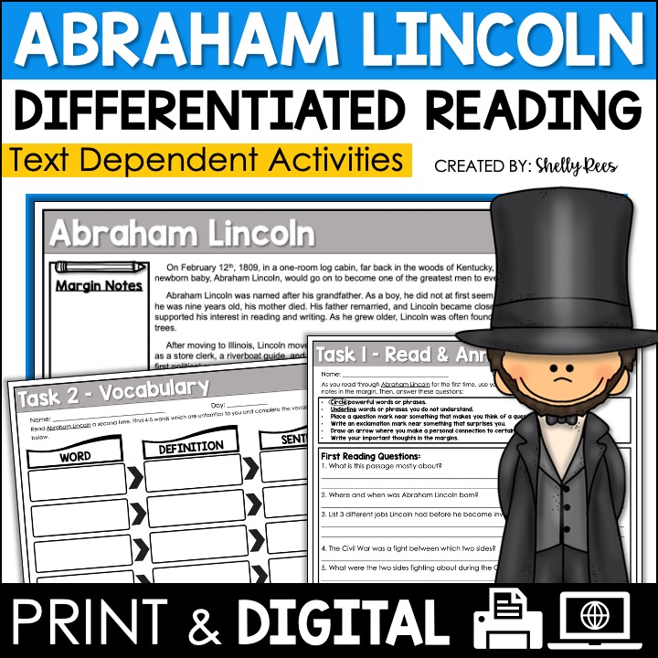 Abraham Lincoln Reading