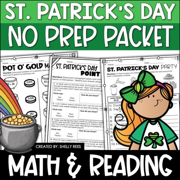 St. Patrick's Day Math and Reading