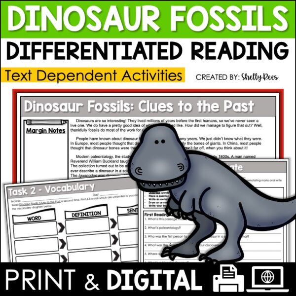 Dinosaur Fossils Reading