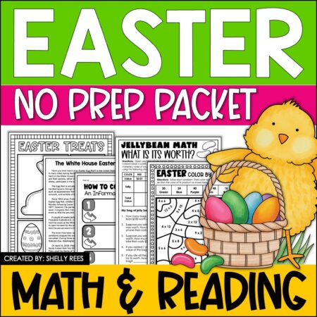 Easter Math and Reading Worksheets