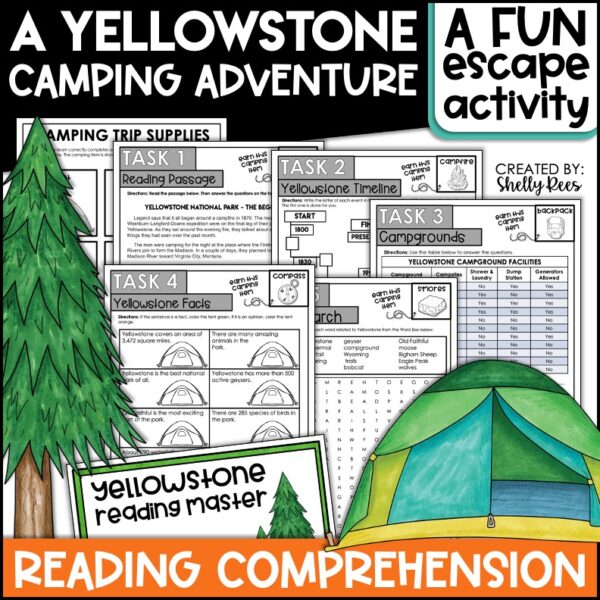 Yellowstone Park Reading Comprehension