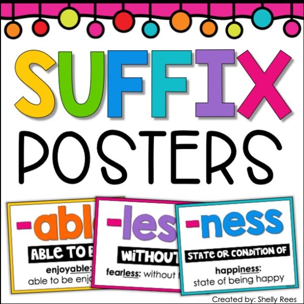 Suffixes Posters