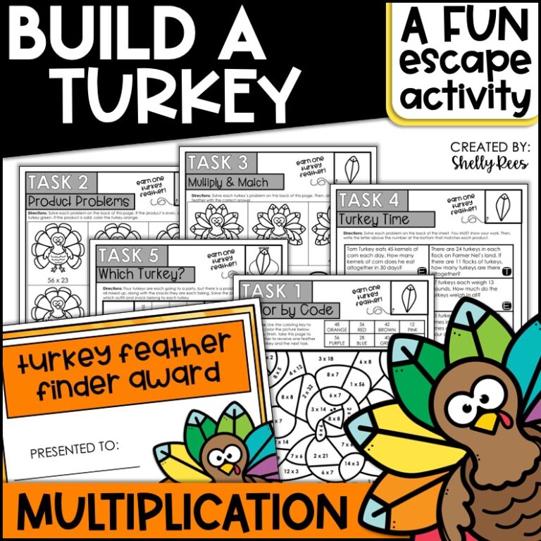 Thanksgiving Math Escape