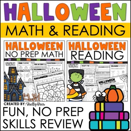 Halloween Reading and Math Activities