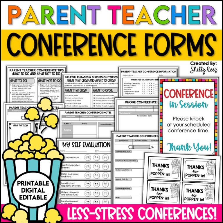 Parent Teacher Conference Forms