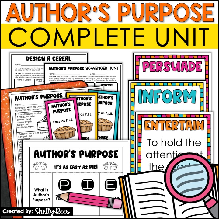 Classroom Freebies Too: Author's Purpose Posters