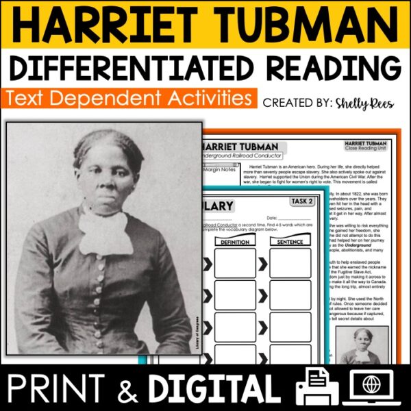 Harriet Tubman reading