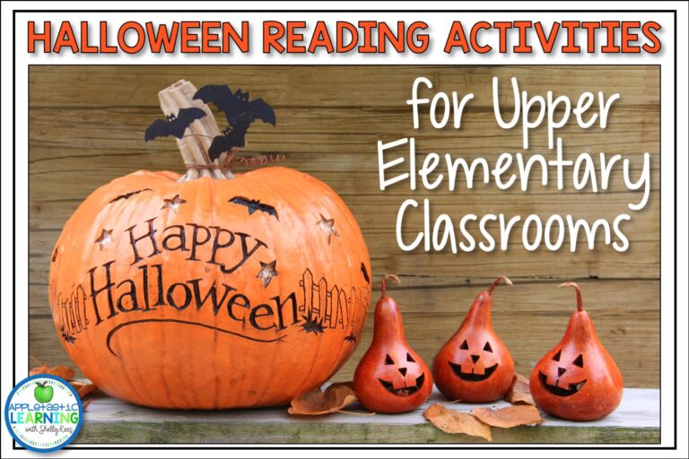 Halloween Reading Activities for upper elemetnary
