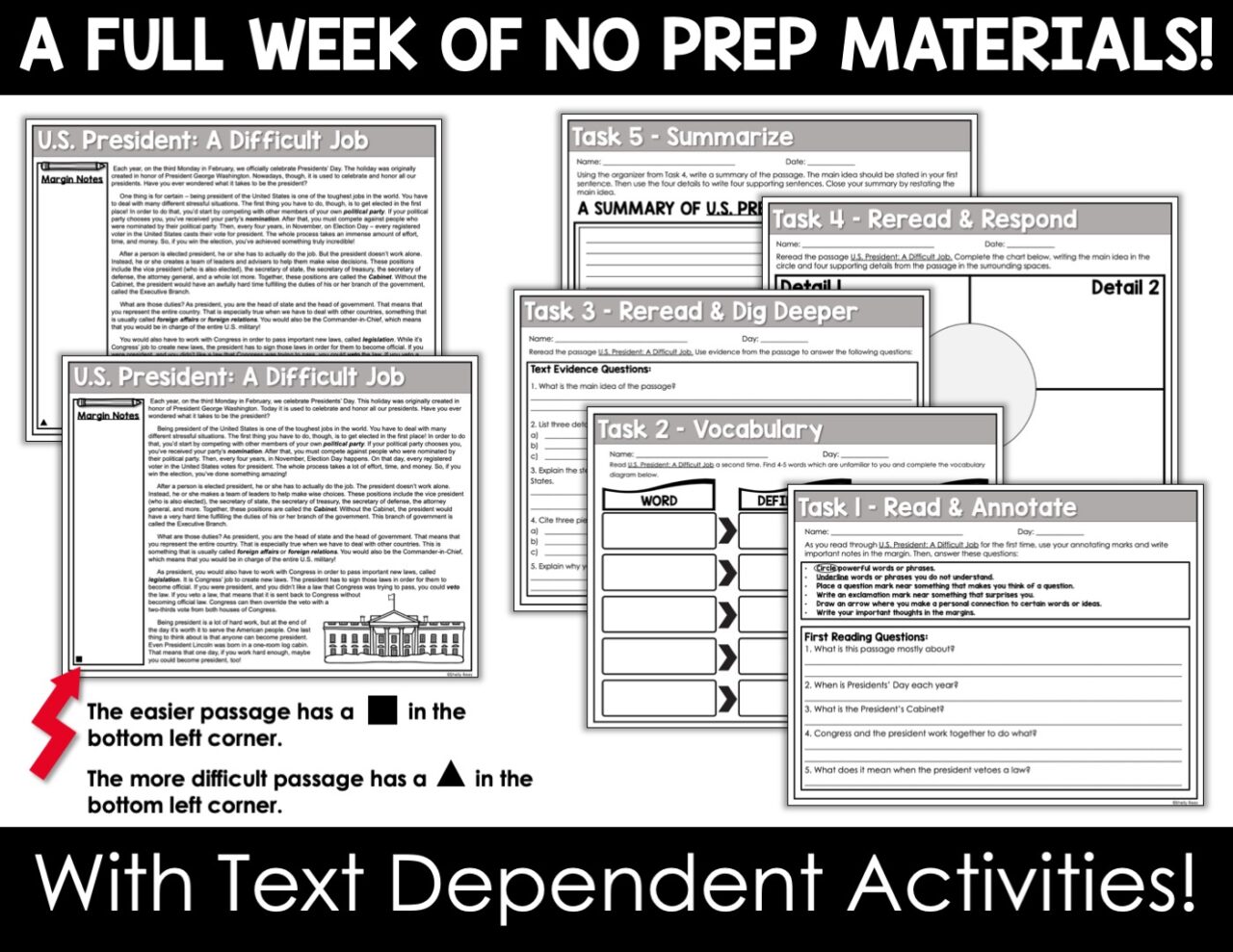 Presidential Diplomacies Worksheets