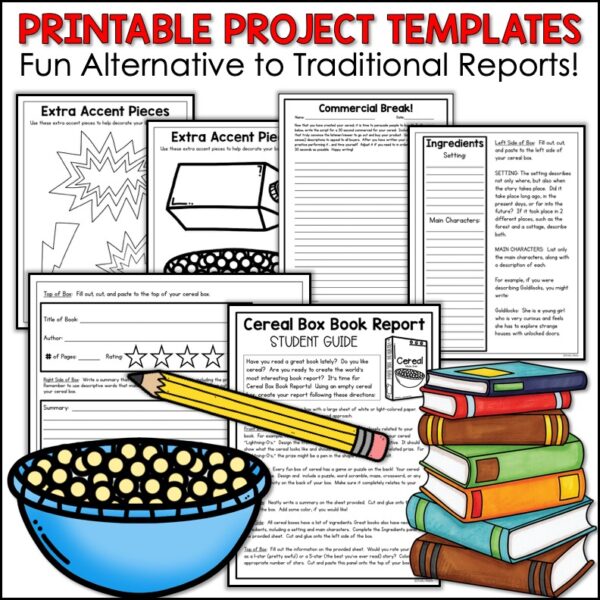 Book Report Templates Mini Book Projects - Appletastic Learning