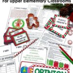 December literacy centers for elementary students