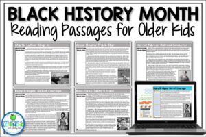 Black History Month Reading Passages Close Reading Activities for Upper Elementary Classrooms