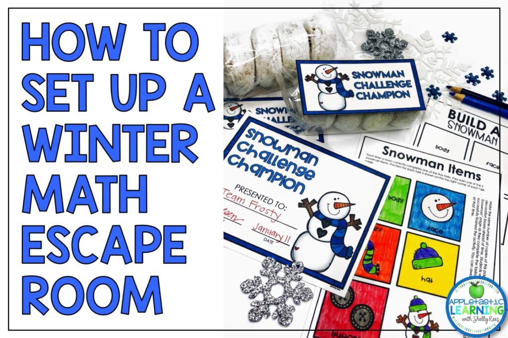 Winter Math Escape Room for 2D Shapes Tips and Ideas