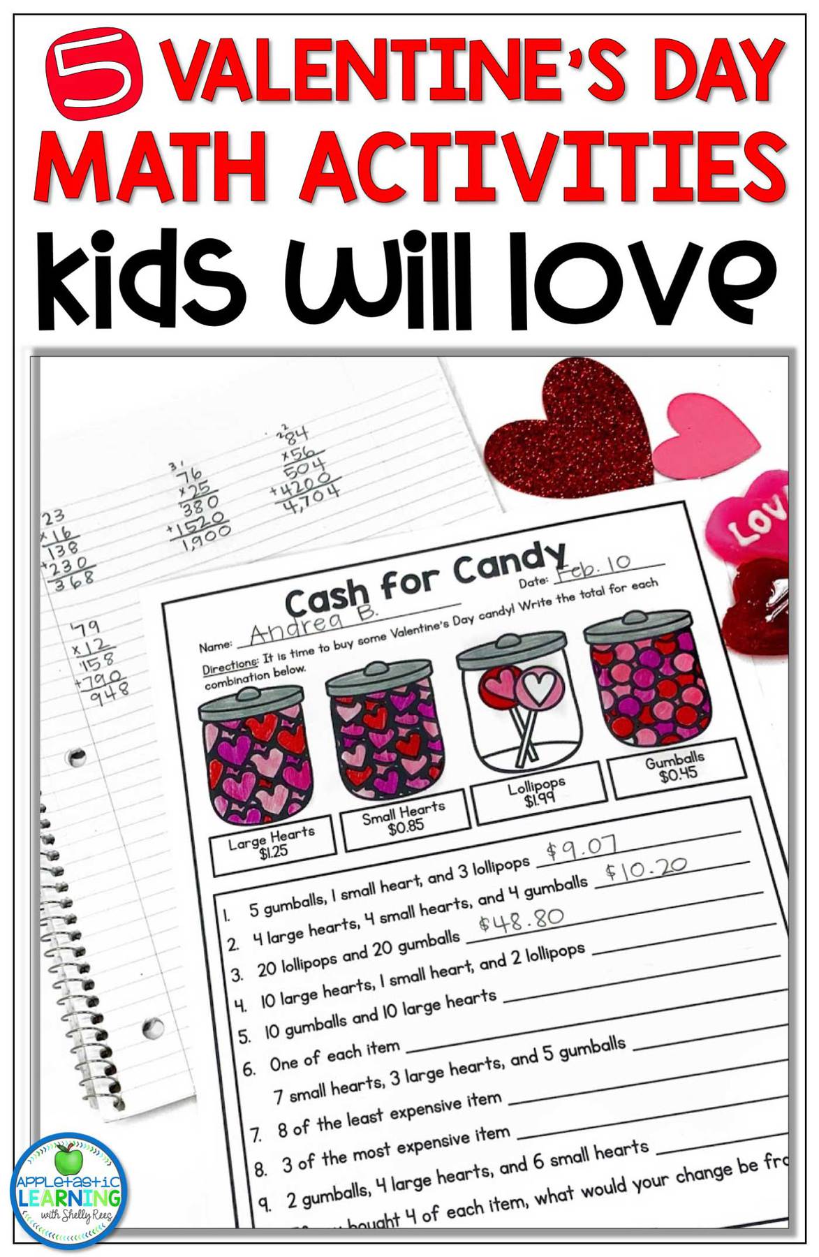 5 Valentine s Day Math Activities That Kids Will Love Appletastic