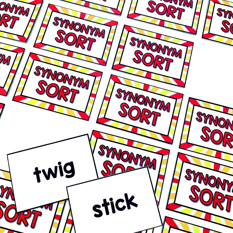 This synonym sorting activity will have your students building their vocabulary in a fun and engaging way