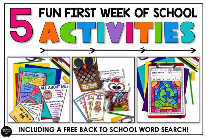 5 Fun First Week of School Activities - Appletastic Learning