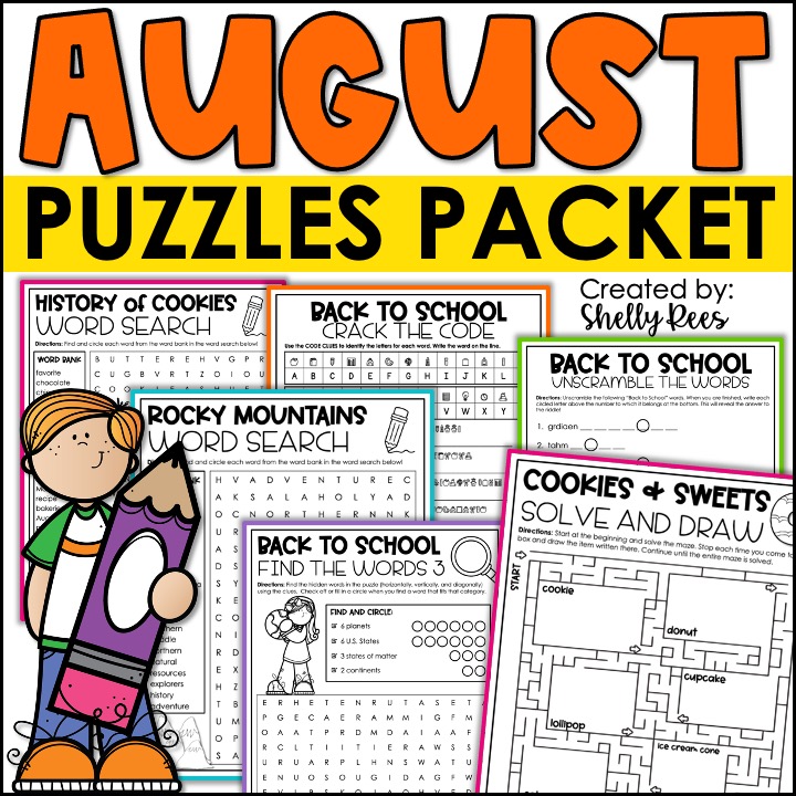 August Word Searches