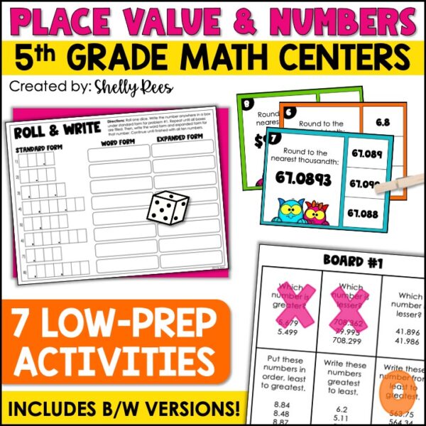 5th Grade Place Value Centers