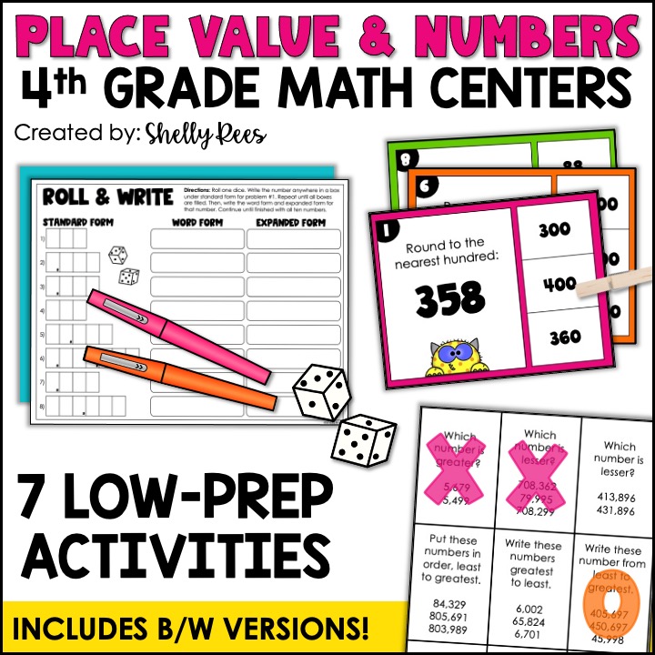 4th Grade Place Value Centers