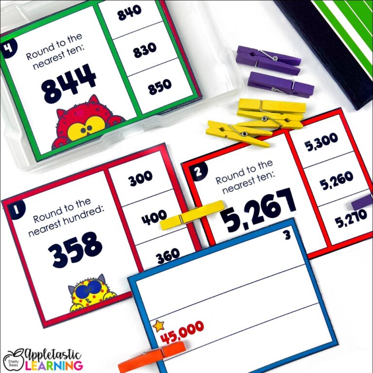 10 Fun Ideas for Place Value Math Centers - Appletastic Learning