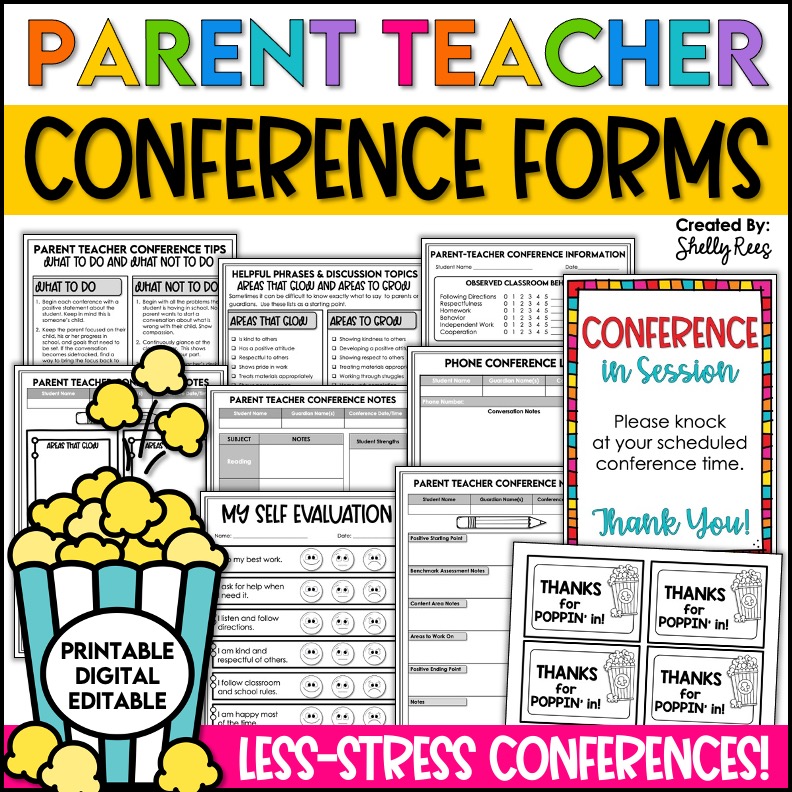 Conference Sheets for Teachers
