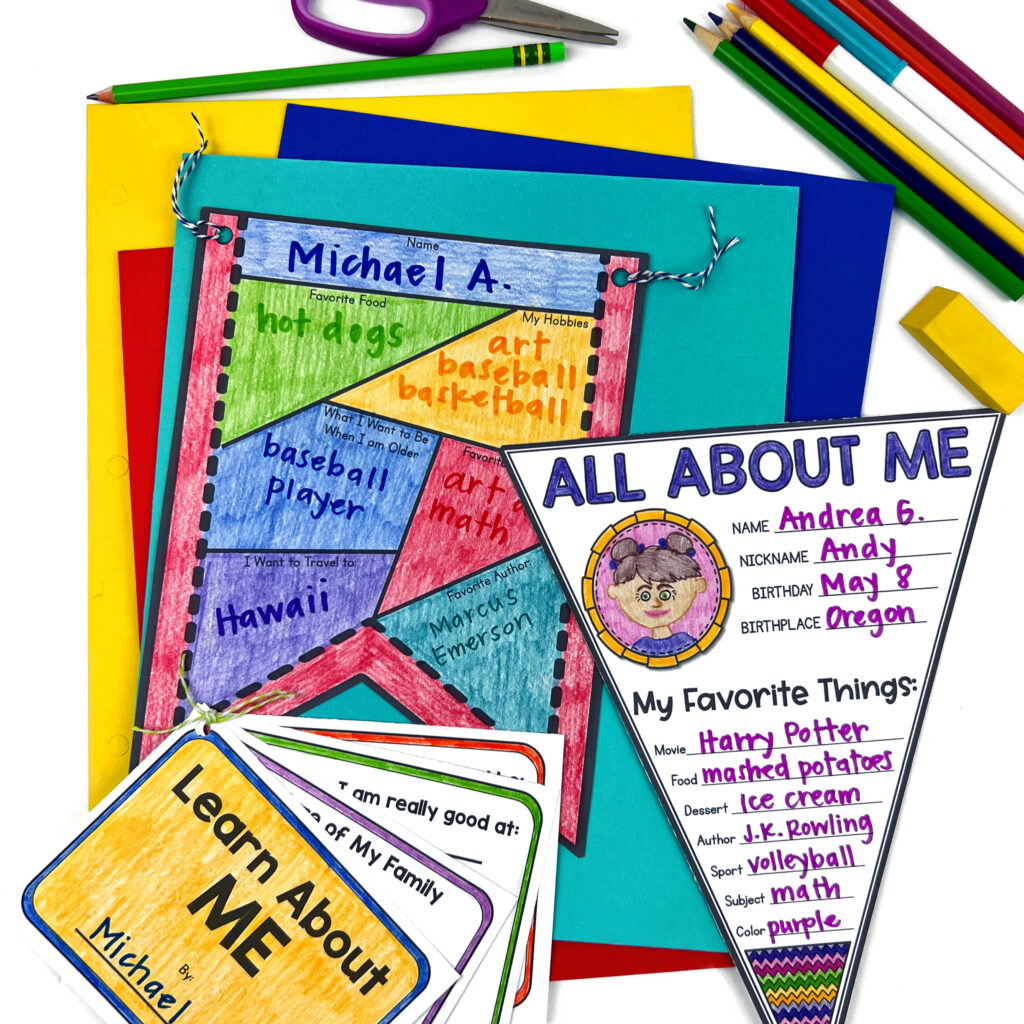 10 Fun and Creative All About Me Project Ideas - Appletastic Learning