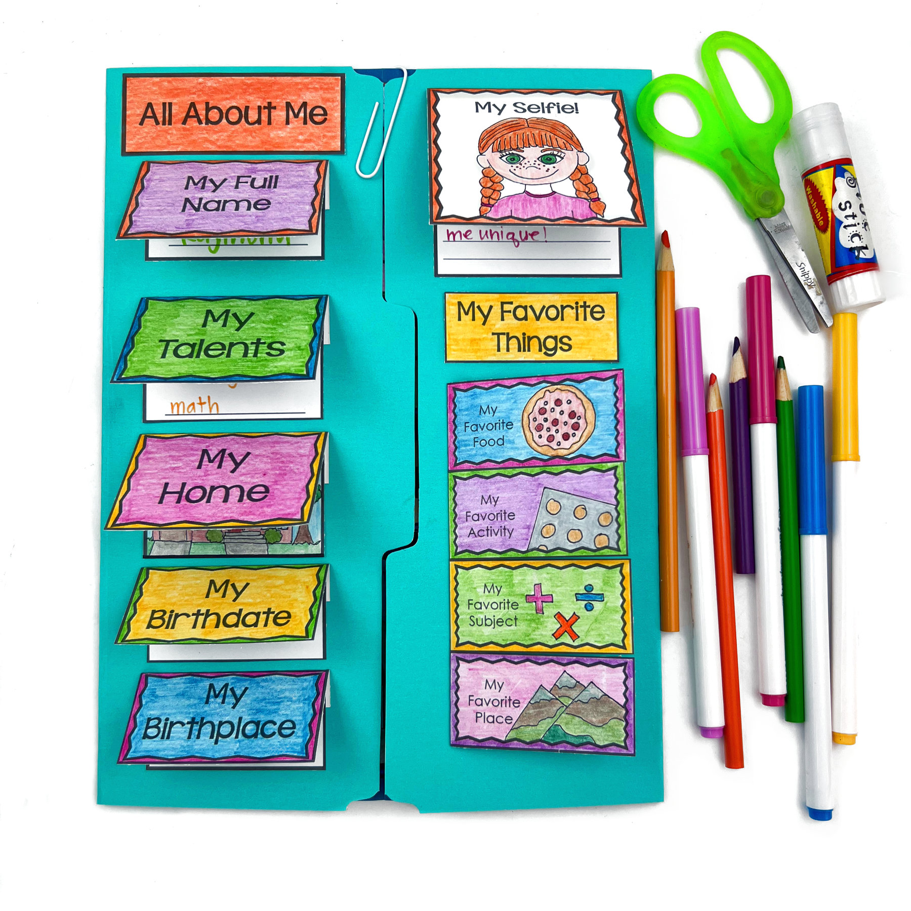 10 Fun and Creative All About Me Project Ideas - Appletastic Learning