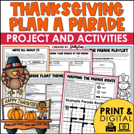 Thanksgiving PBL Activities - Plan a Thanksgiving Parade