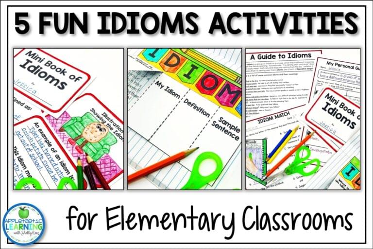 Fun Idiom activities for the upper elementary classroom